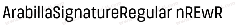 ArabillaSignatureRegular nREwR字体转换